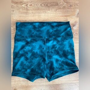 Teal Tie-Dye Women's Shorts